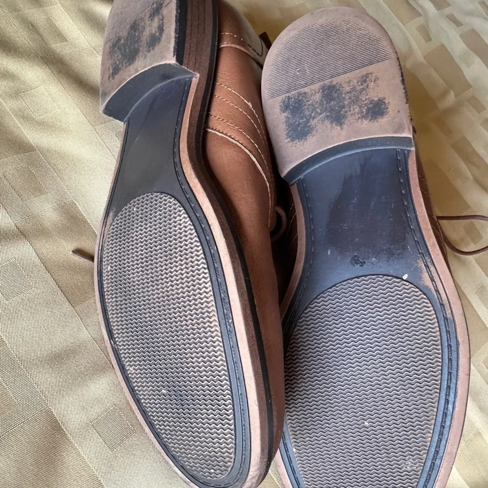 Men's Sonoma Brown Leather Shoes Size 9M‎